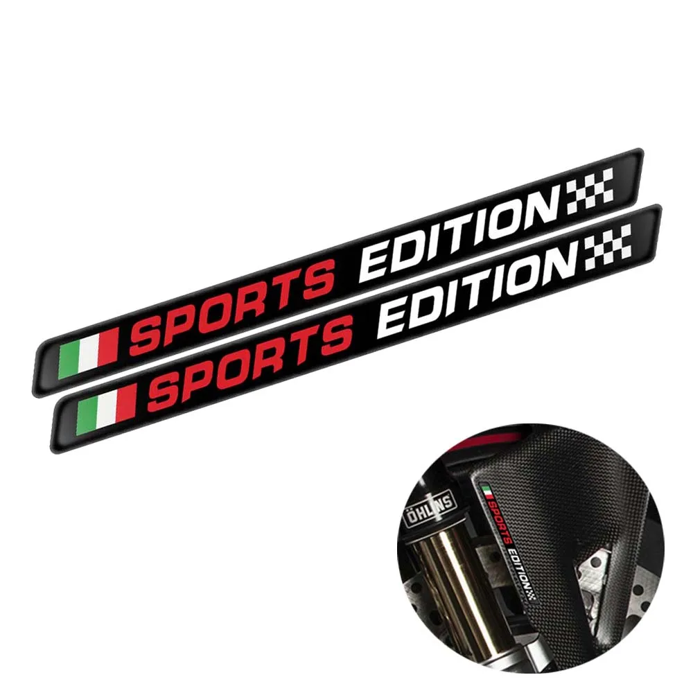 

3D Motorcycle Decals Italia Emblem Sticker Tank Box Side Stripe Bike Car Accessories For PIAGGIO Vespa Aprilia Ducati