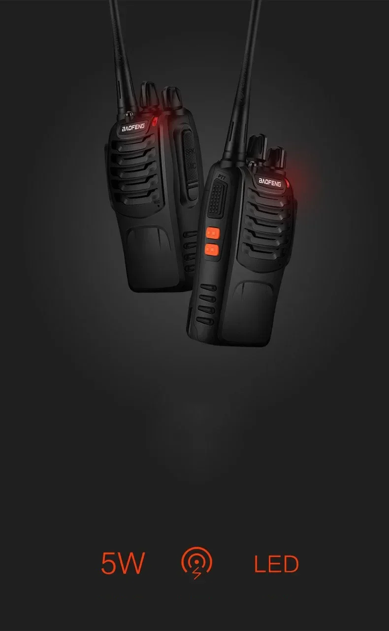 BF-888S Walkie Talkie UHF 5W 400-470MHz BF888s H777 ยาววิทยุสองทางสําหรับล่าสัตว์โรงแรม