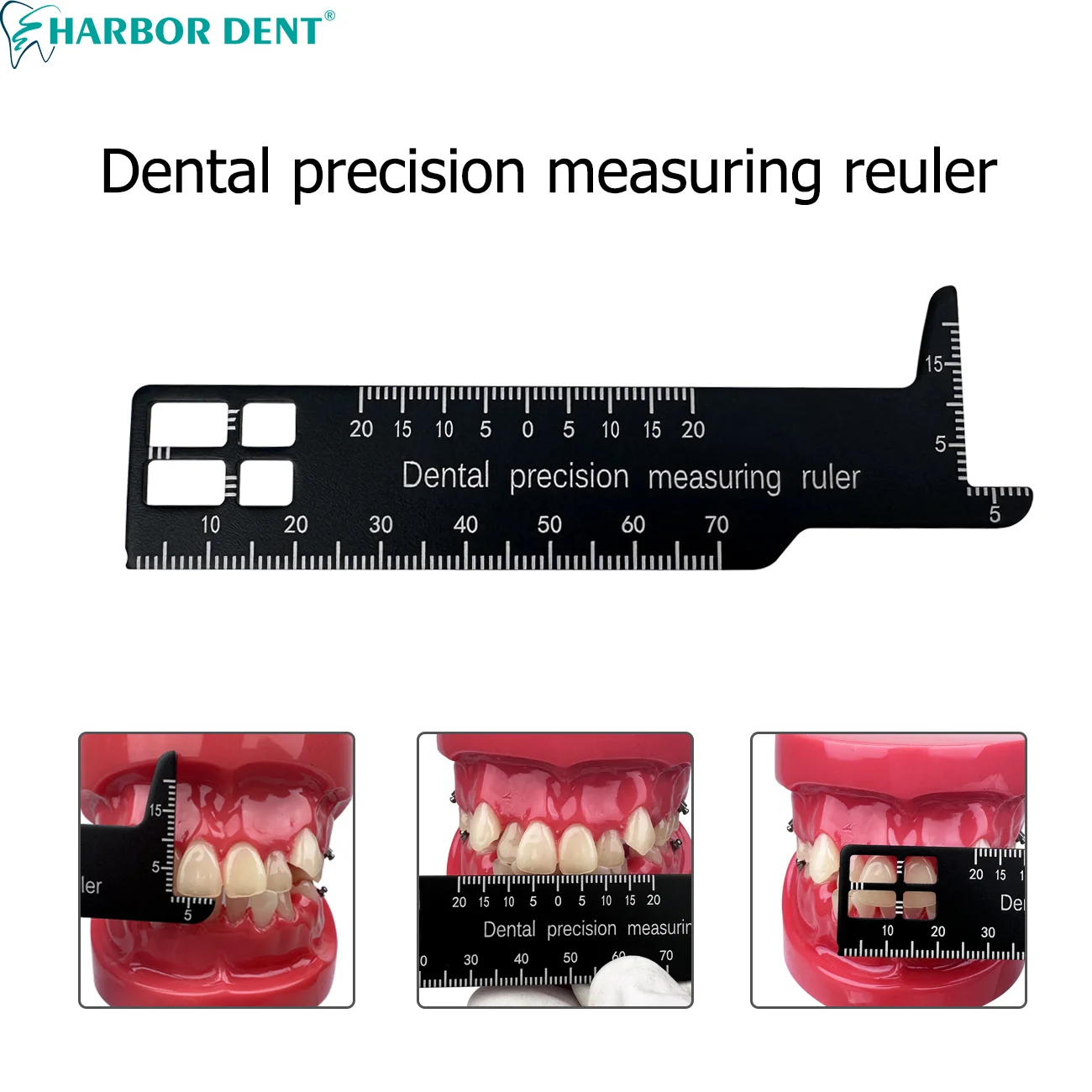 

Dental Precision Measuring Ruler Gap Span Measure Scale Orthodontic Medical Tool For Photography Dentist Gauge Instrument