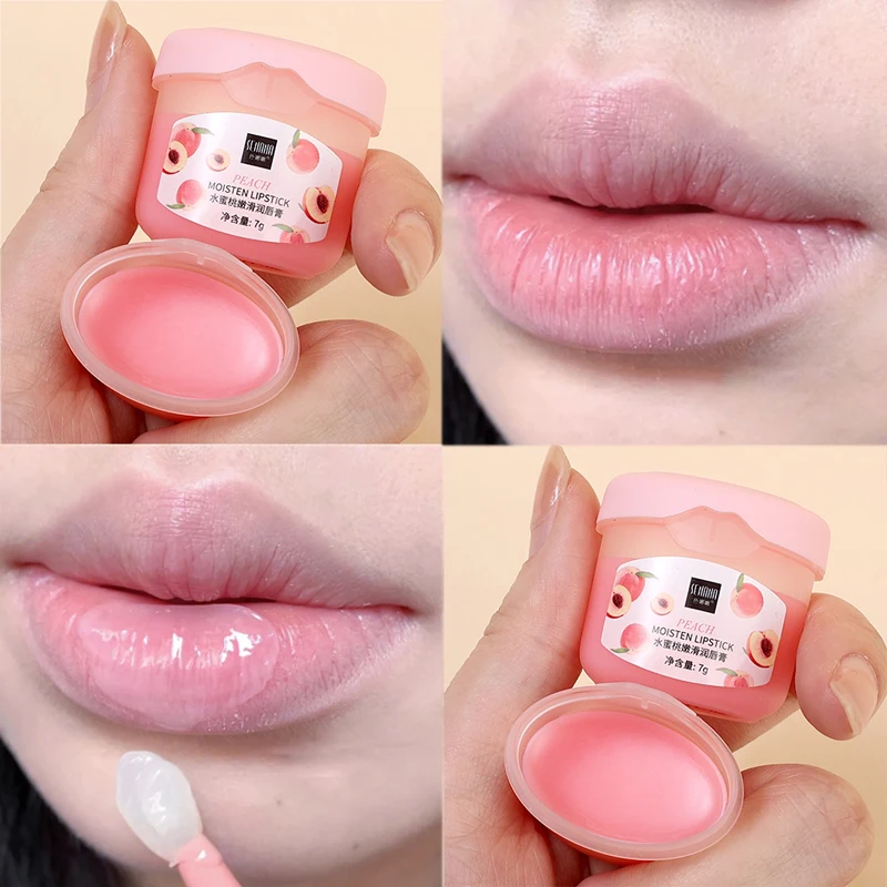 Anti-Cracking Lip Balm Jelly Honey Aloe Moisturizing Exfoliating Lip Cream Repairing Remove Dark Dead Skin Lips Care Cosmetic