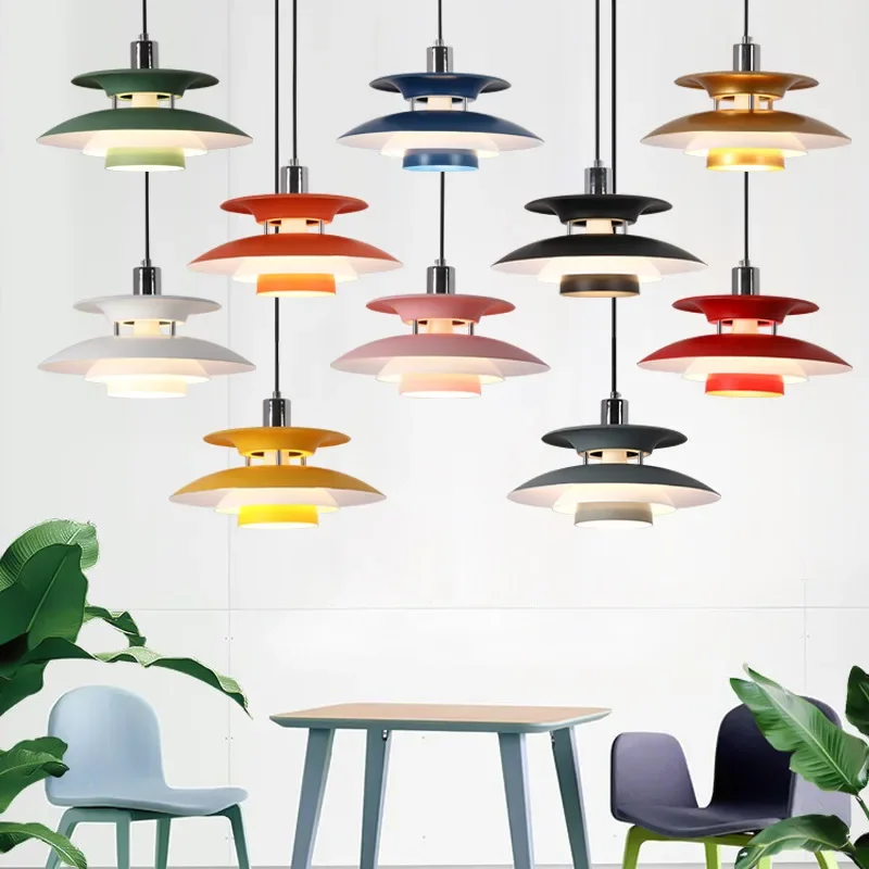 Nordic Creative Design Pendant Lamp High Quality Color Umbrella Led Chandeliers Living Kitchen Bedroom Home Furnishings Lighting