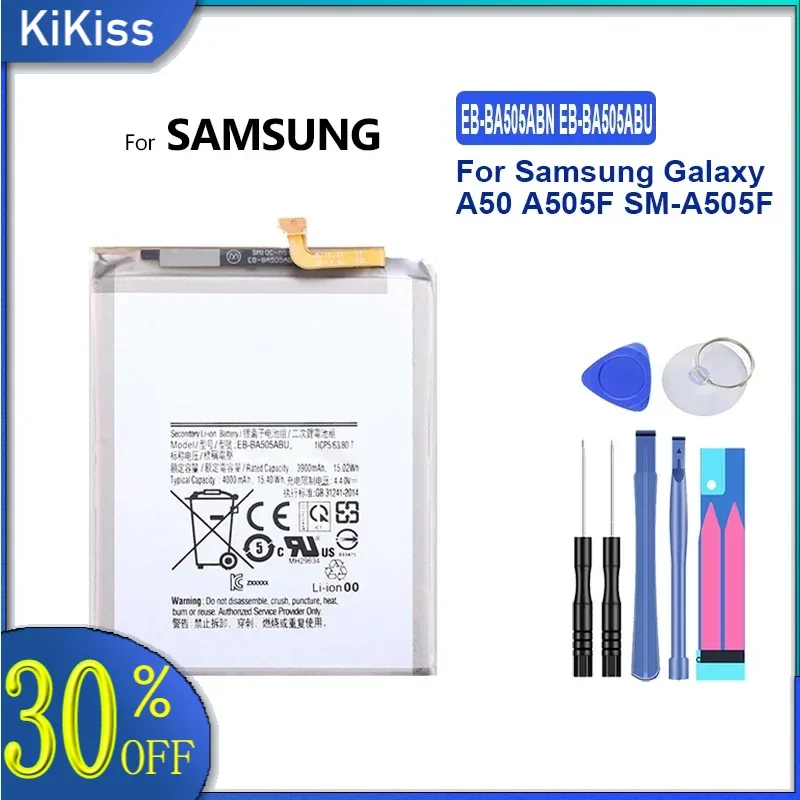 Battery EB-BA505ABN EB-BA505ABU 4000mAh For Samsung Galaxy A50 A505F SM-A505F Batteria