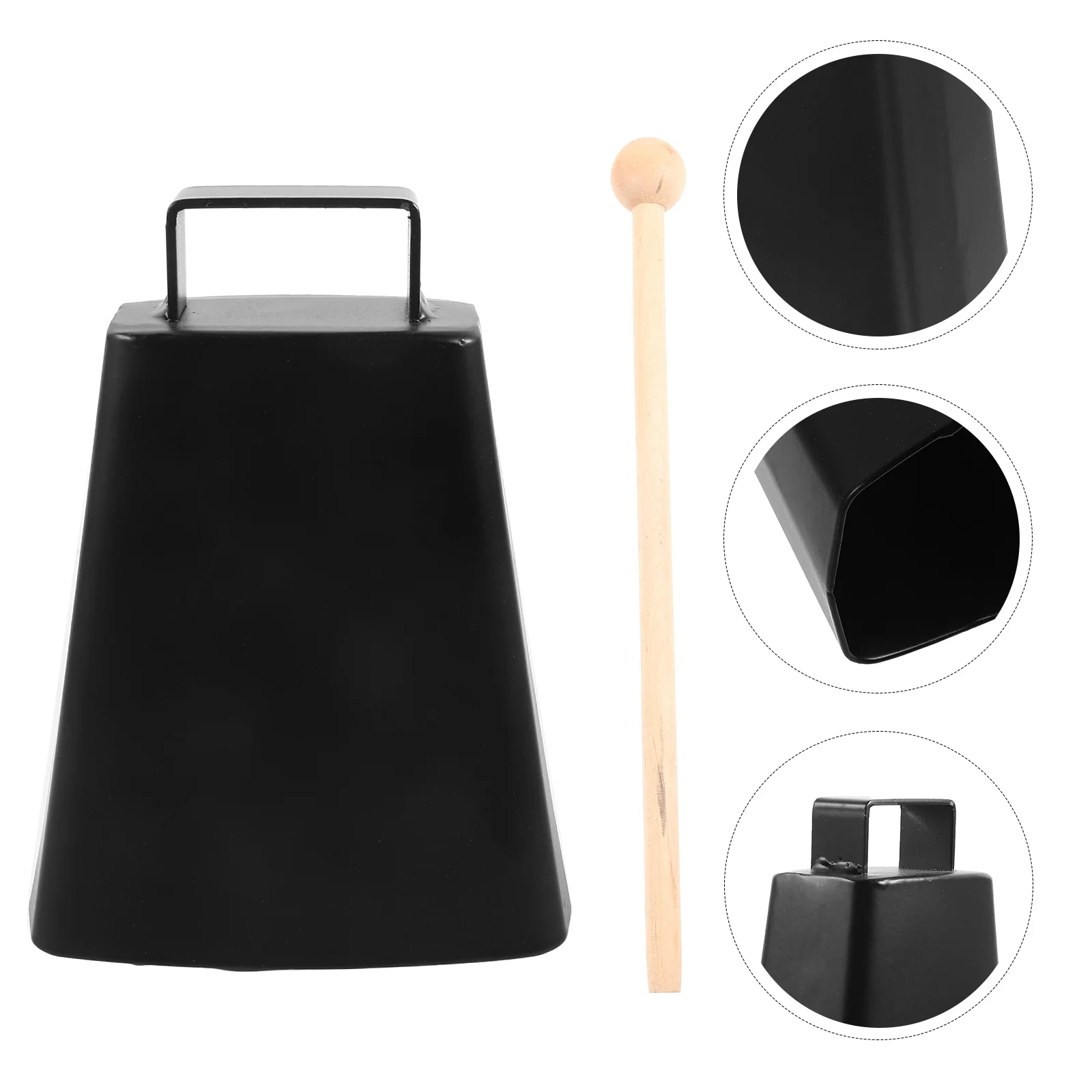 Metal Cowbell Instrument Music Hand Percussion Musical Toy Instruments Ring Chime Children Bells Noise Makers Cowbells