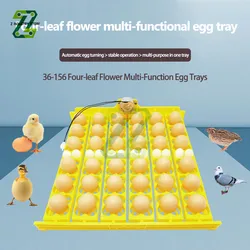 Automatic Egg Incubator Capacity 56 Eggs Duck Chicken Plastic Egg Tray Incubator Trays Hatching with Auto Turn Motor