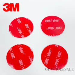 4 circles 3M VHB 4910 Clear Double-Sided Adhesive Foam Tape 35mm Diameter Round Pad Heavy Duty Mounting Tape Clear