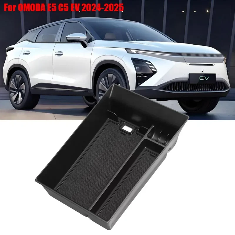 For Chery OMODA E5 C5 EV 2024-2025 Car Armrest Storage Box Organizer Case Auto Interior Accessories Center Console Storage Tray