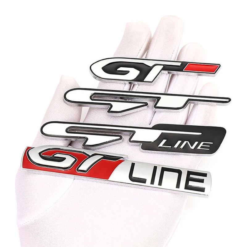 Adesivo de metal para carro, acessório emblema para kia gt-line sportage ceed rio picanto sorento soul cerato venga forte k9 cadenza optima