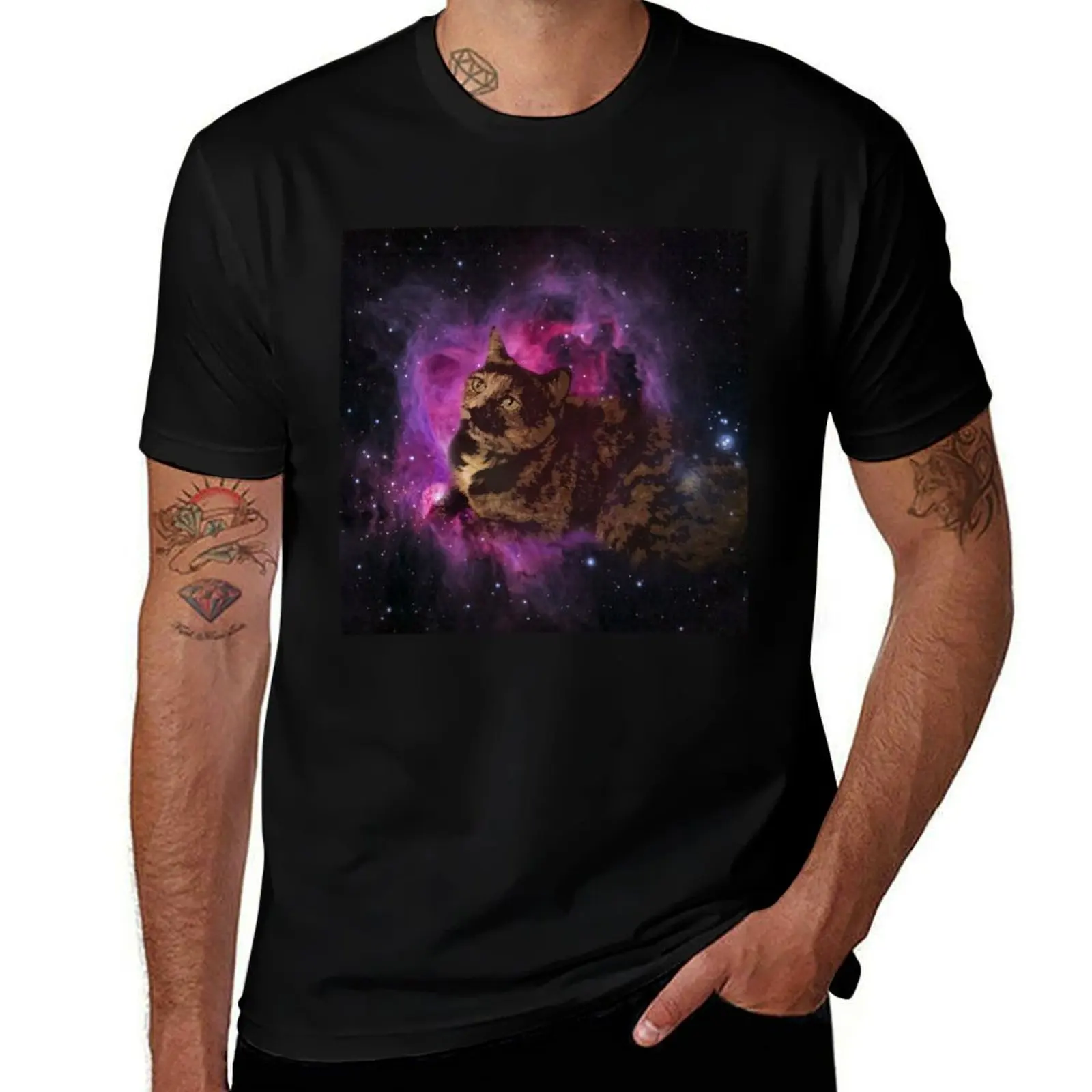 Cosmos Kitty the o' T-Shirt Basic Lightweight Short Sleeve Tee