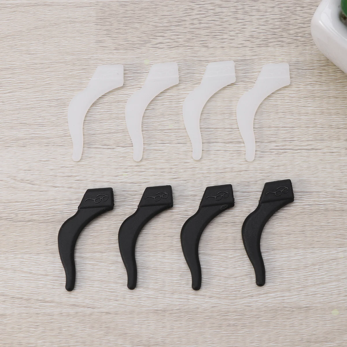 

Silicone Eyeglass Ear Pads Anti Skid For Running Sports Black White Eyewear Accessories Safety Protection Gear