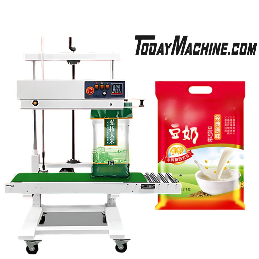 Continuous Sealing Machine With Date Printing Bag Sealer