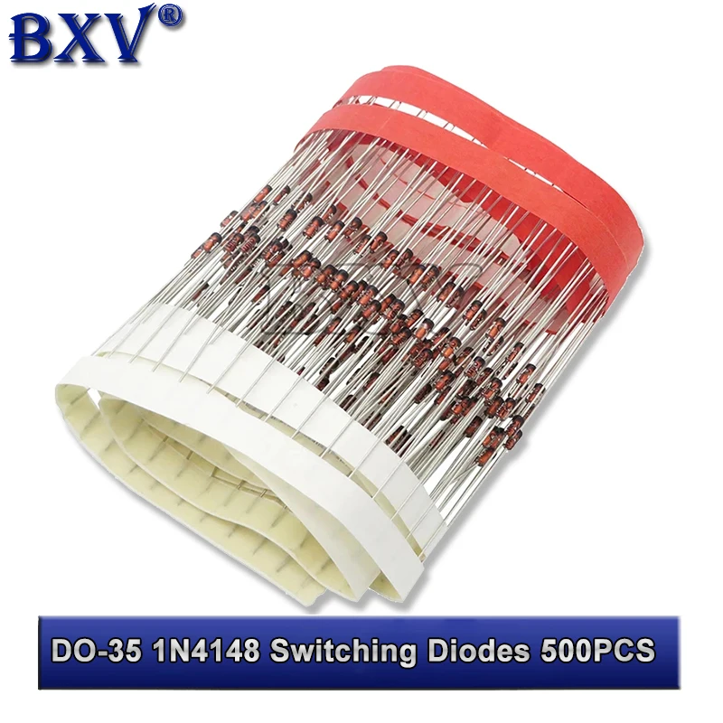 DO-35 1N4148 IN4148 Yüksek Hızlı Anahtarlama Diyotları 500PCS BXV