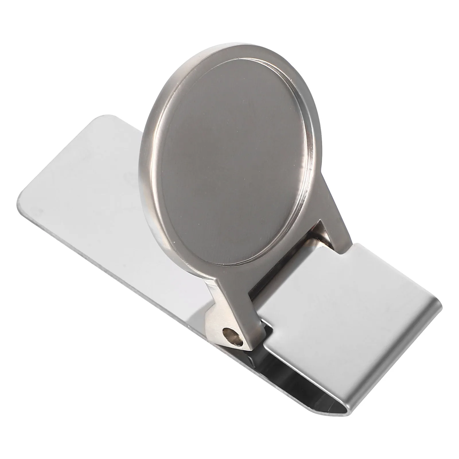 

Portable Money Clip Stainless Steel Strong Hold for Cash Checks Cards Minimalist Design Smooth Edges Long Service Life Office