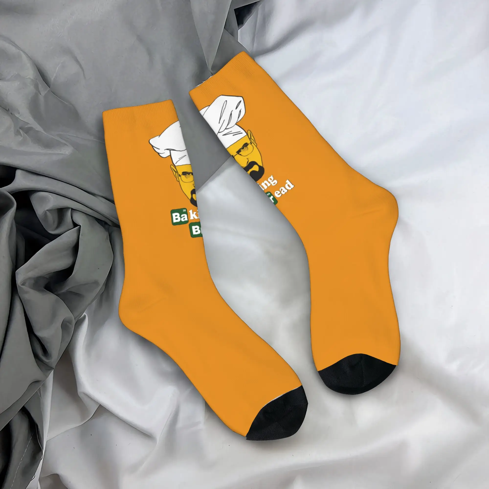 مخصص مضحك طباعة الفكاهة كسر سيئة والتر وايت كوك الجوارب للرجال النساء بسط الصيف الخريف الشتاء طاقم الجوارب