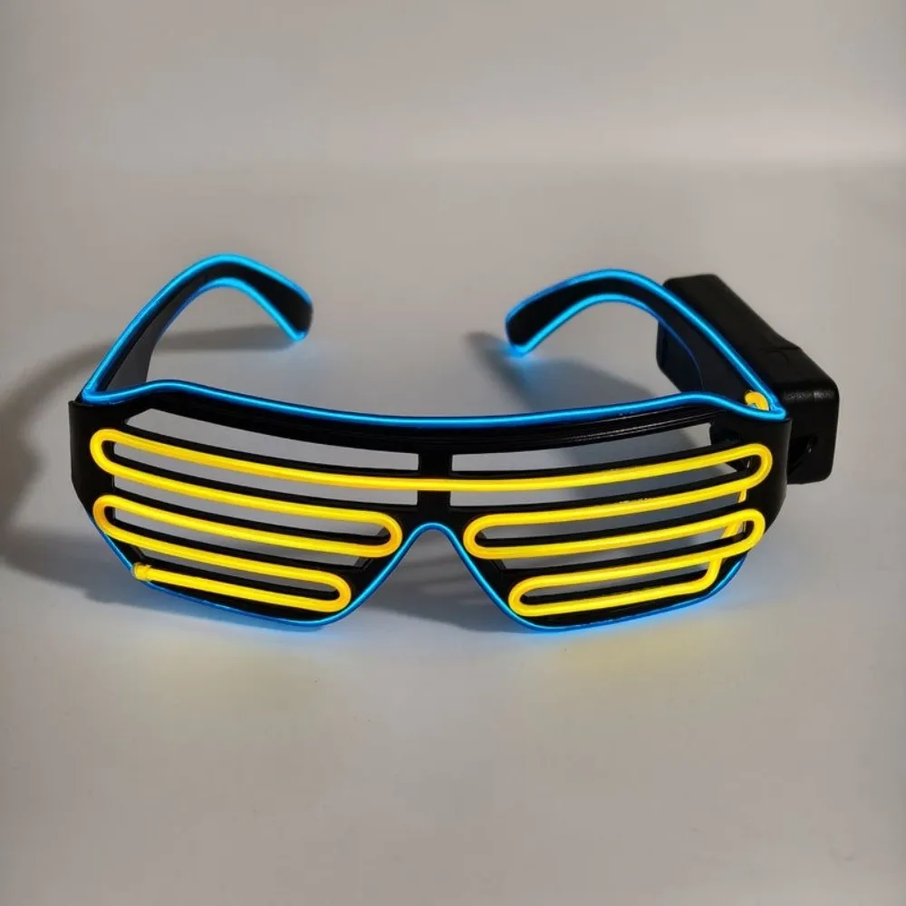 

Wireless LED Glowing Glasses Cool Double Colors Luminous Glasses Colorful Glow-in-the-dark Neon Glasses Carnival Party