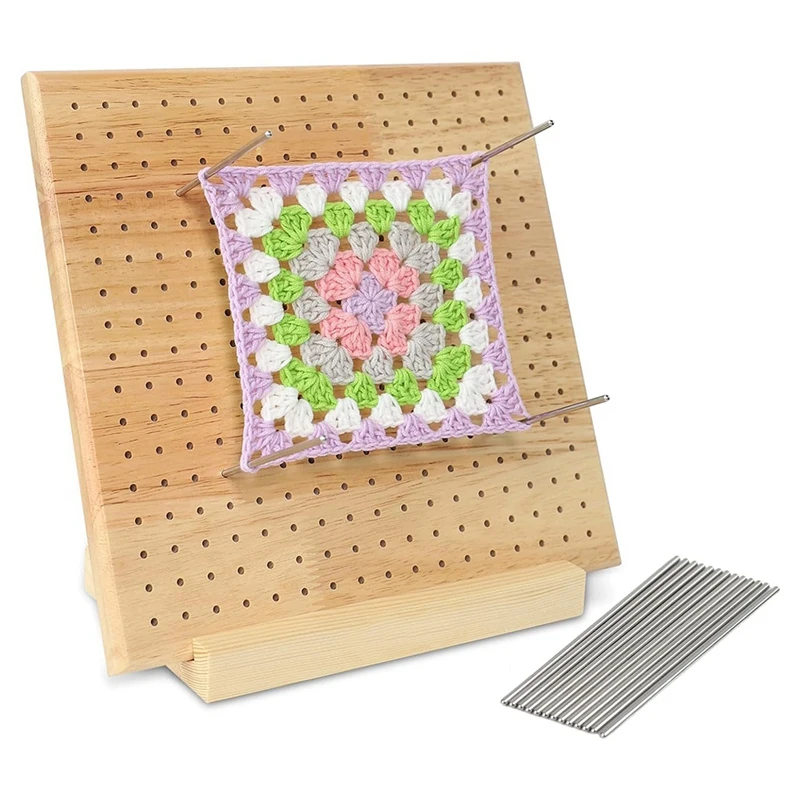 

Crochet Blocking Board - Crochet Blocking Board For Crocheting With 15 Stainless Steel Rod Pins (8 Inches)