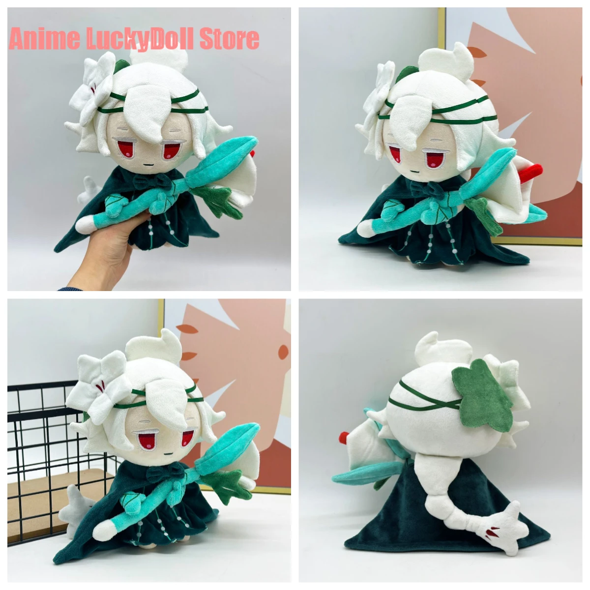

Милая плюшевая кукла-персонаж из игры Cookie Kingdom: Белая Лилия Кукли, хлопковая плюшевая игрушка, мягкая плюшевая фигурка, подарок на Хэллоуин