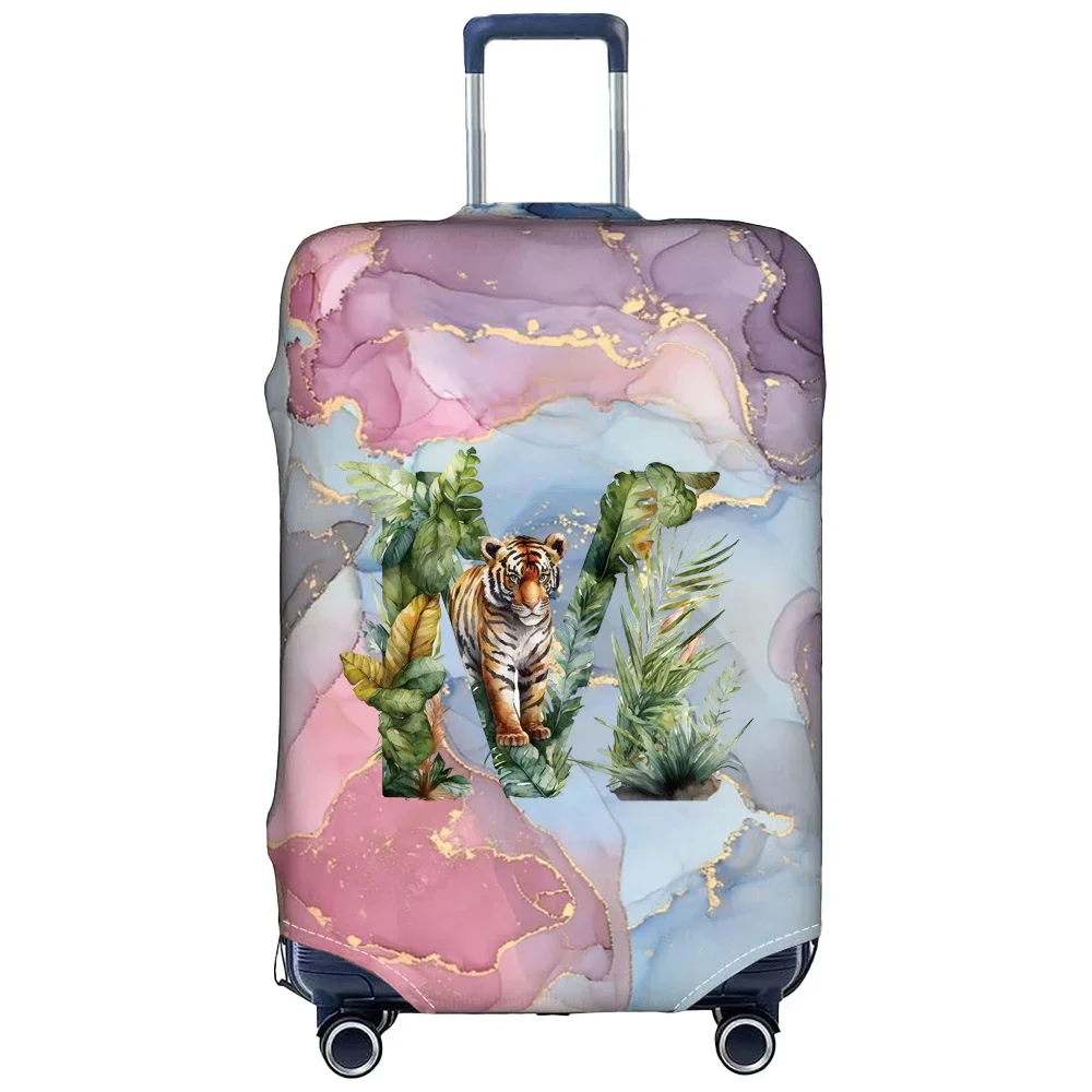 Travel Thick Elastic Luggage Cover Suitcase Protective Covers Baggage Case Cove for 18-28 Inch Suitcases Jungle Tiger Series