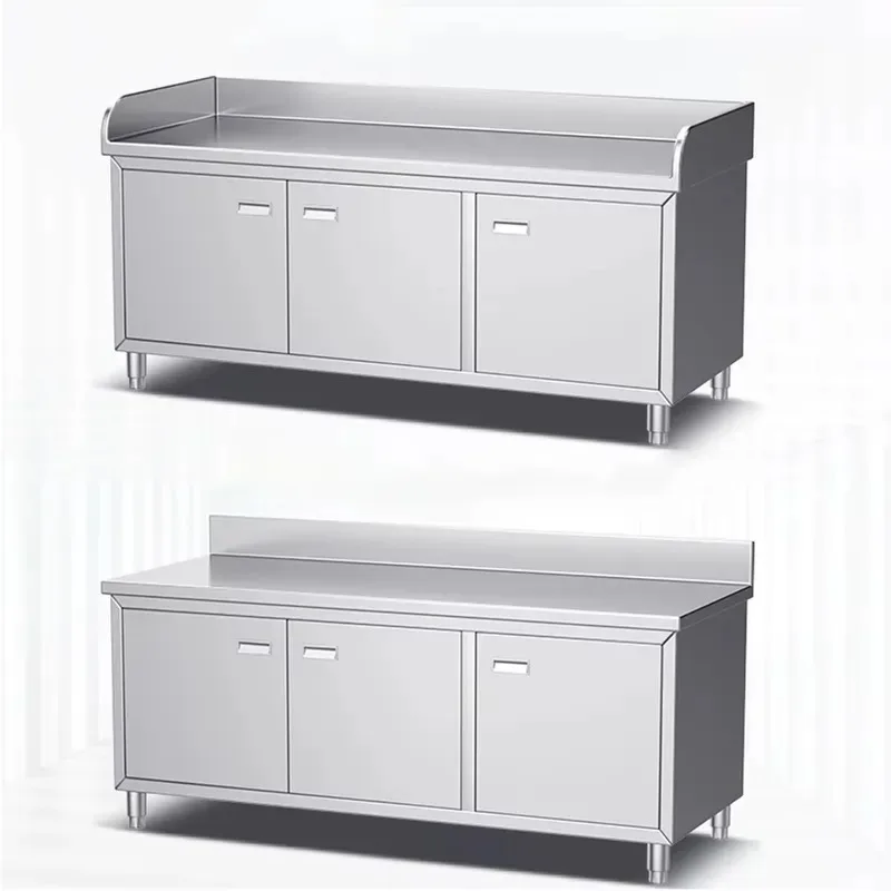 Commercial Kitchen Workbench for 304 Stainless Steel Heat Resistant Brushed Matte Hotel Table