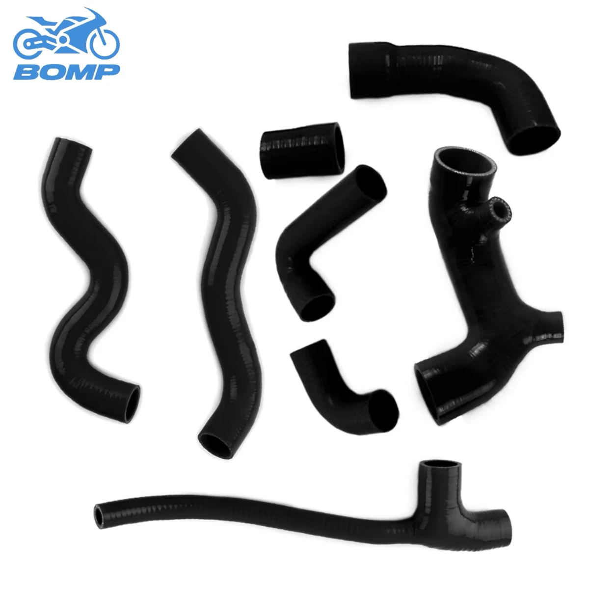 For 1989-1995 Fiat Uno Turbo I.E 1.4 MK2 Intercooler+Radiator+Air Intake Repalcement Connector Hoses Silicone Tubes Kit 8Pcs
