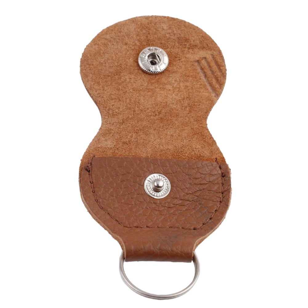 Leather Guitar Picks Holder Bag Plectrums Case Random Color Keychain Accessories Acoustic Music Picks Plectrum
