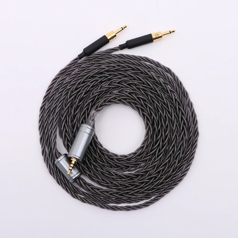 ivipQ-207 Imported From Japan High Purity 7N OCC+Alloy Copper Headphone Replacement Cable For HD650 HD800 4PIN XLR Dan Clark