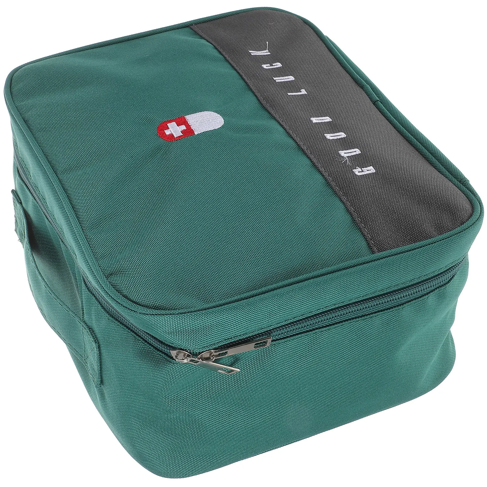 

Portable Medical Bag Large Capacity Waterproof Oxford Cloth Multi-Grid Medicine Storage Organizer for Home Office Outdoor First