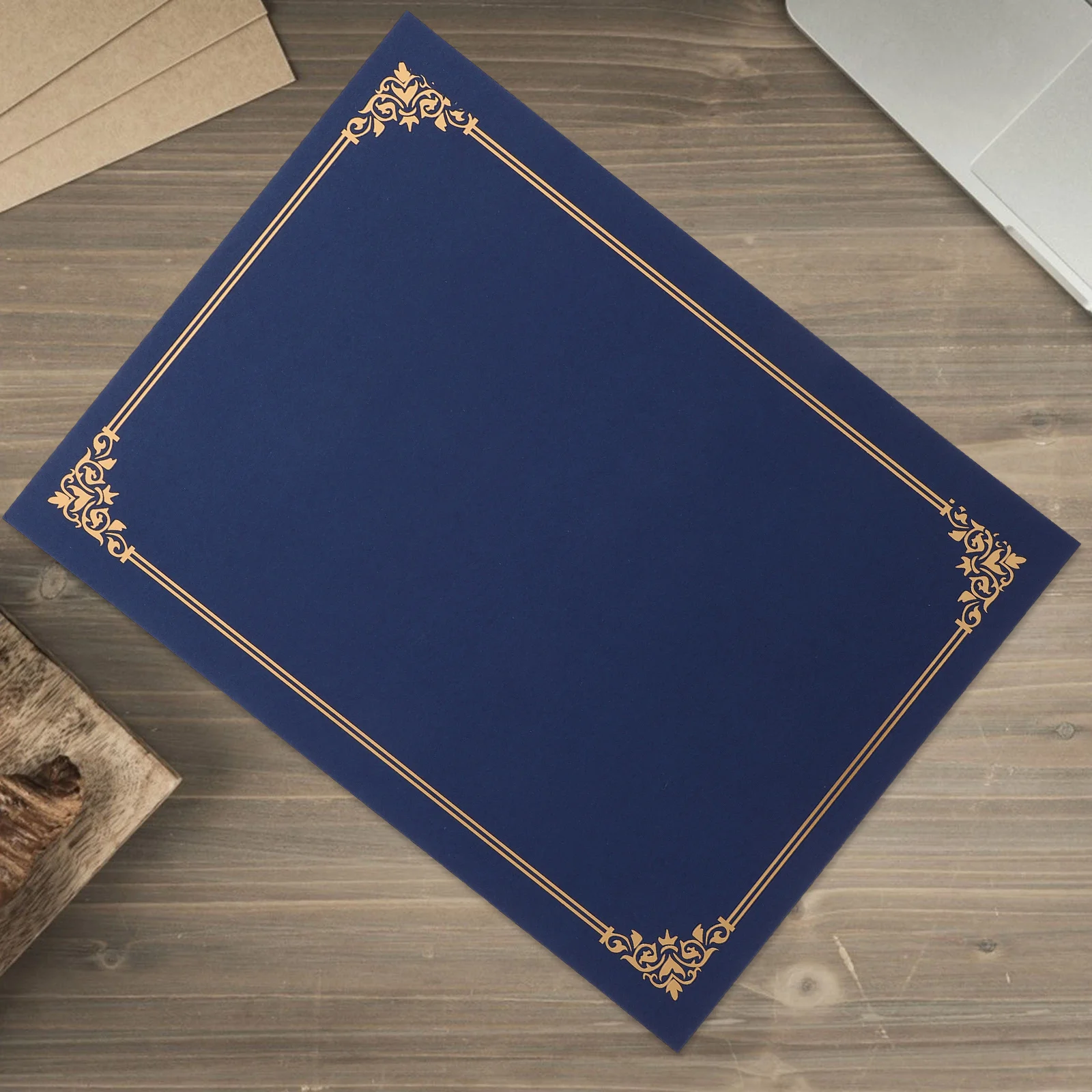 3 Sets Zertifikatshülle aus Papier, Auszeichnungshalter, elegantes Design für Zertifikate, Diplome, Geschäftspräsentationen, Schutz