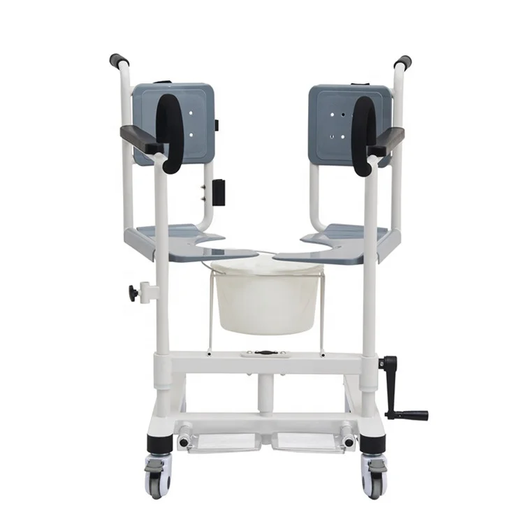 CY-WH201 Good Design Plastic Adjustable Transfer Commode Chair Commode Chair With Bedpan For Disabled