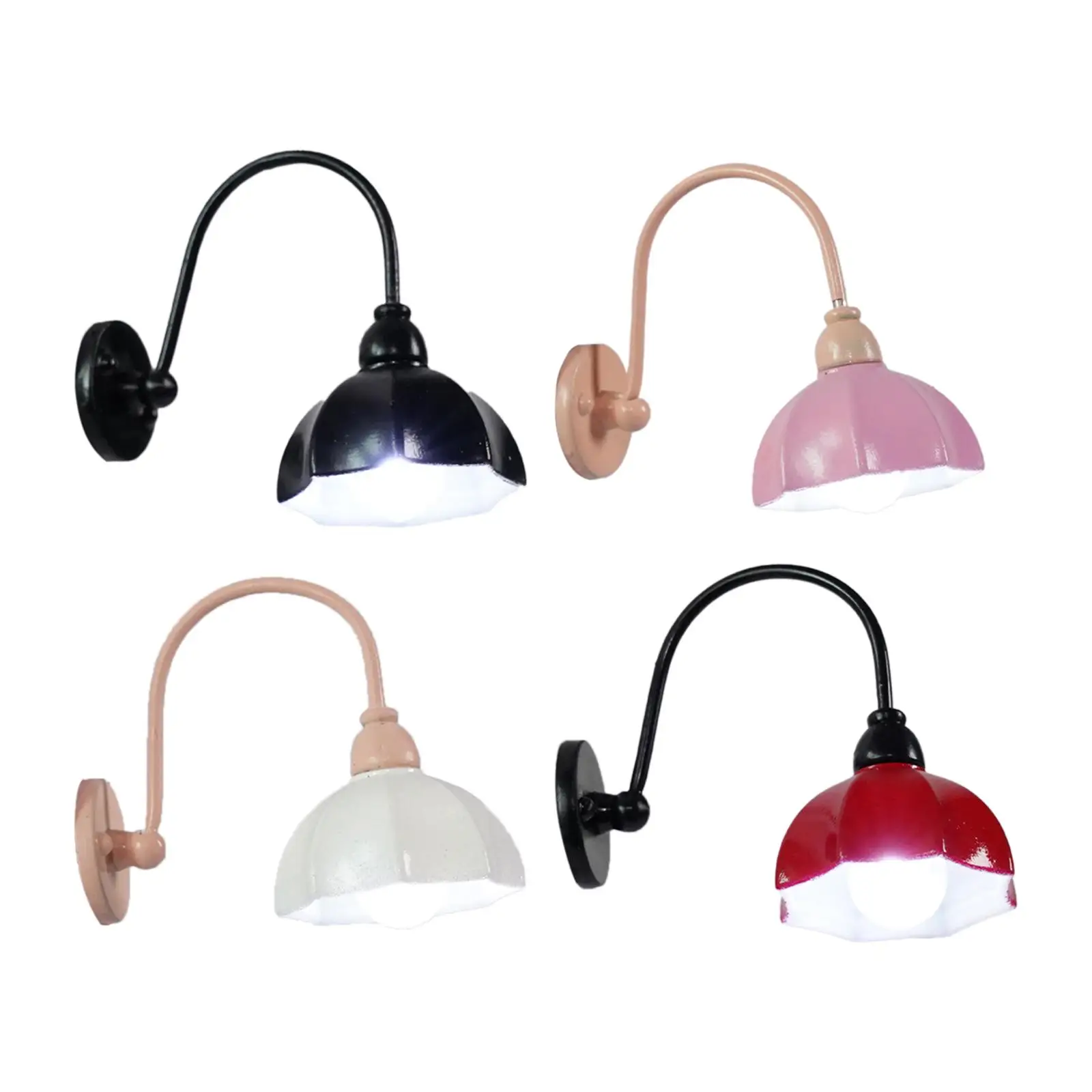 

1:12 Кукольный домик, миниатюрные настенные бра, имитация модели, украшение, мини-игрушка