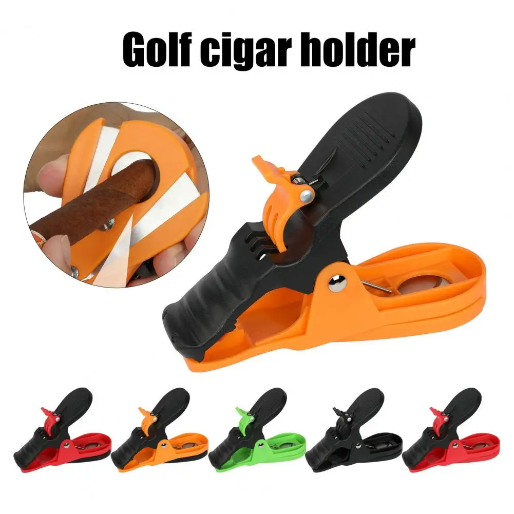 Golf Smoke Holder Vertical Grip Smoke Holder Plastic Golf Cart Smoke Stand Clip Golf Training Aids For Golfers