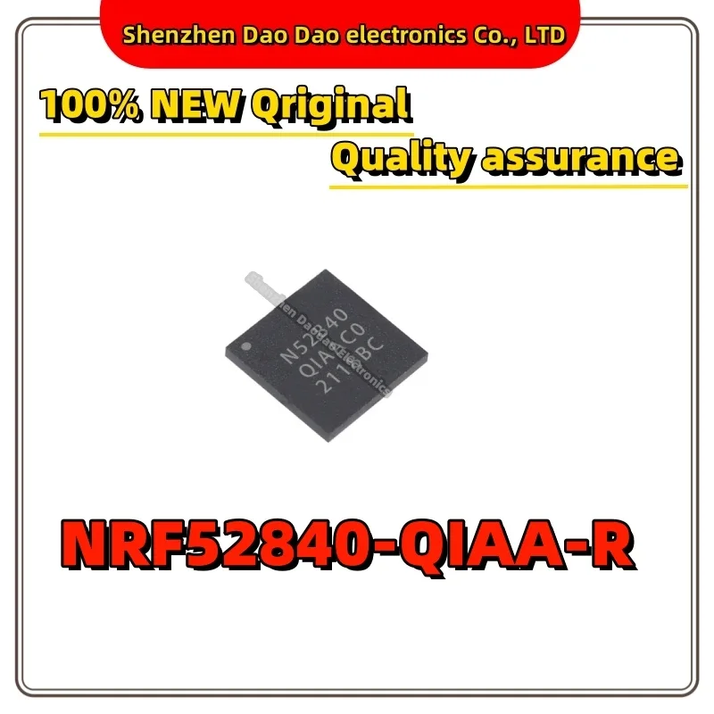 

5Pcs NRF52840-QIAA-R Screen printing N52840 QFN-73 Wireless transceiver chip Bluetooth SOC MCU ic