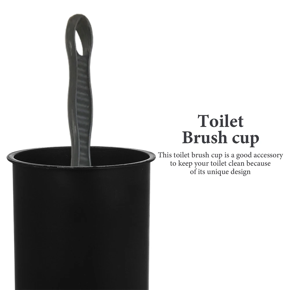 

Toilet Brush Cup Holder Plastic Storage Bathroom Cleaning Tool Container Sturdy Smooth Design House Hotel Use Durability