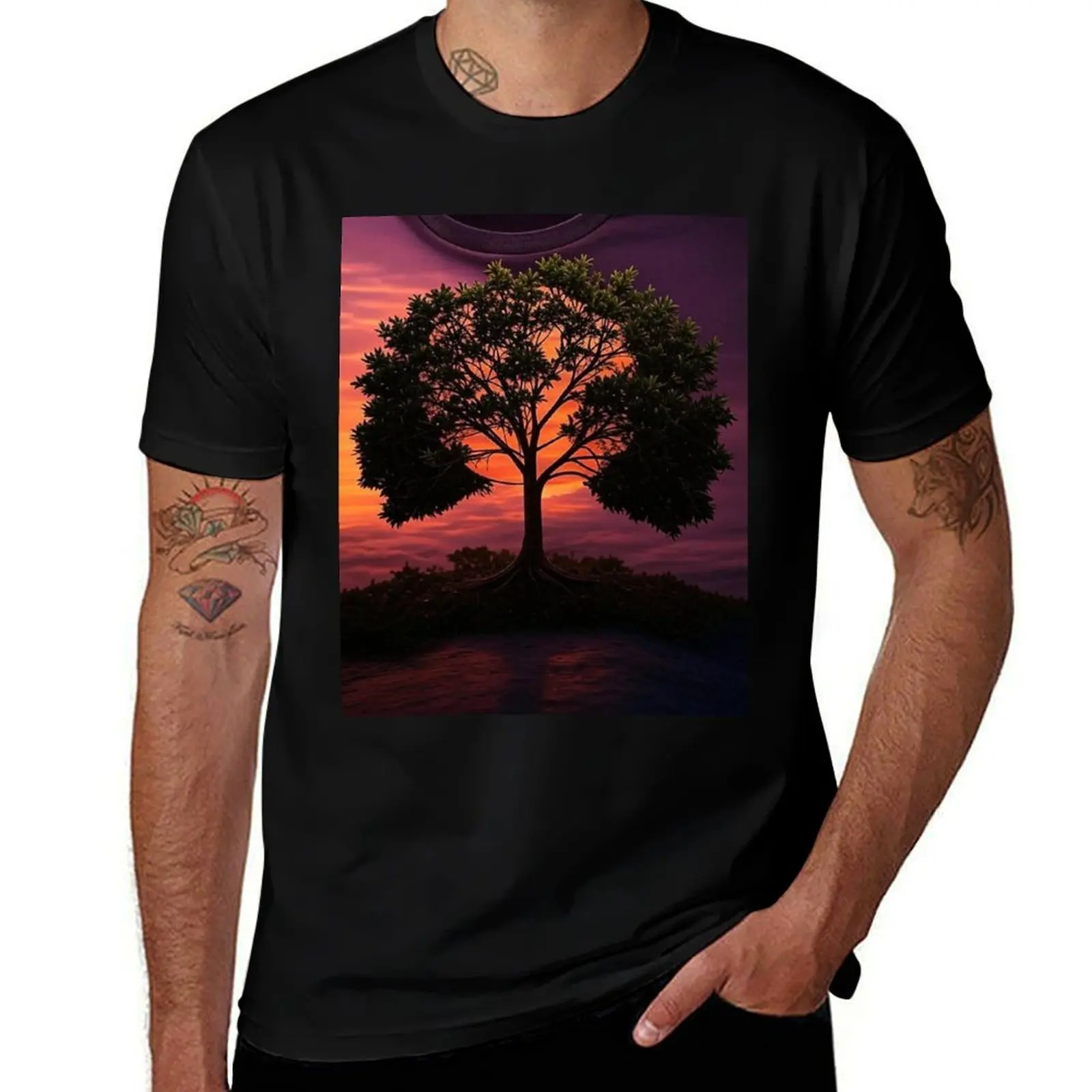 

Silent Sunset T-Shirt anime shirt luxury t-shirt T-shirts man man t shirt clothes for men