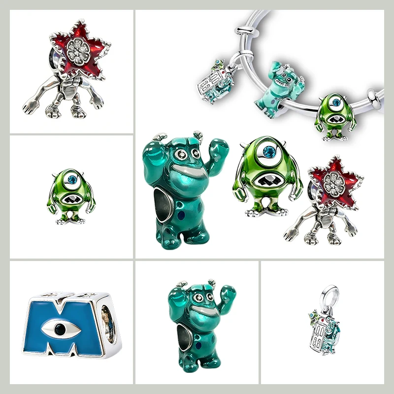 Original Charm Beads,Mike Wazowski &Demogorgon Charm,Monster