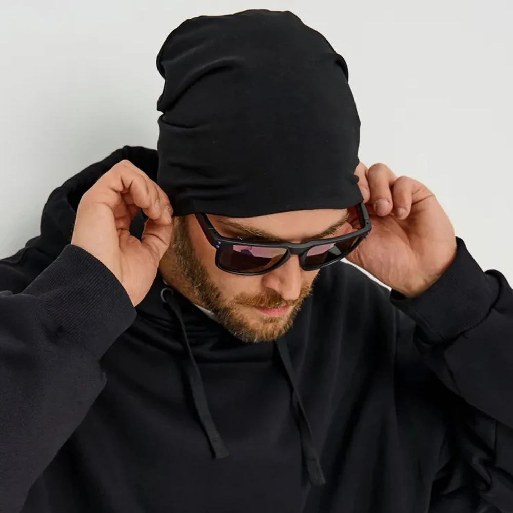 Herbst- und Wintermütze für Herren, ohne Krempe, elastisch, Einheitsgröße, geeignet für den Einsatz im Freien und zu Hause. – Detail 3