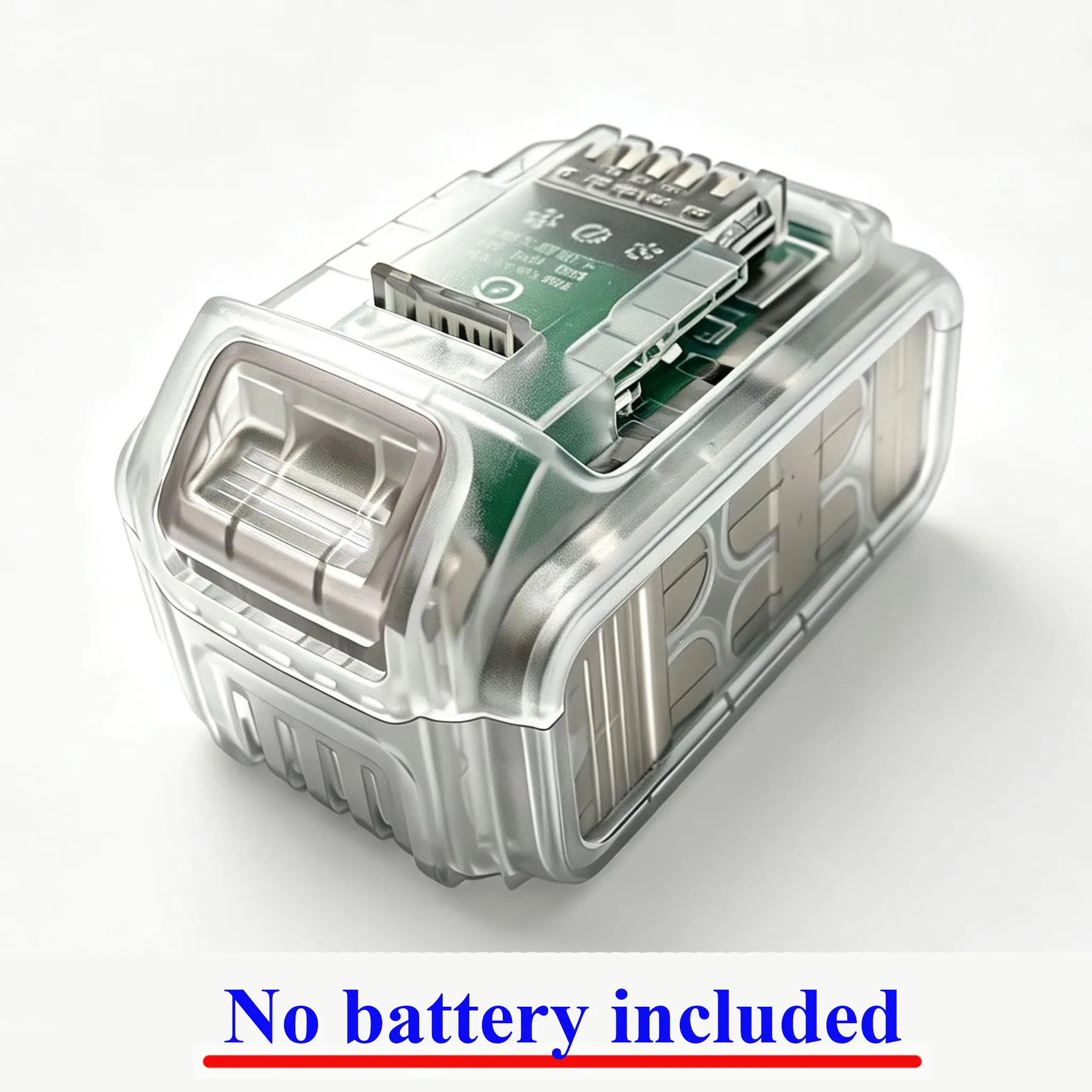 Transparent Lithium Batteries Case BMS PCBA Circuit Board For Dewalt 20V Li-ion Battery Storage Box 10X18650 Housings Kit Shell view 3