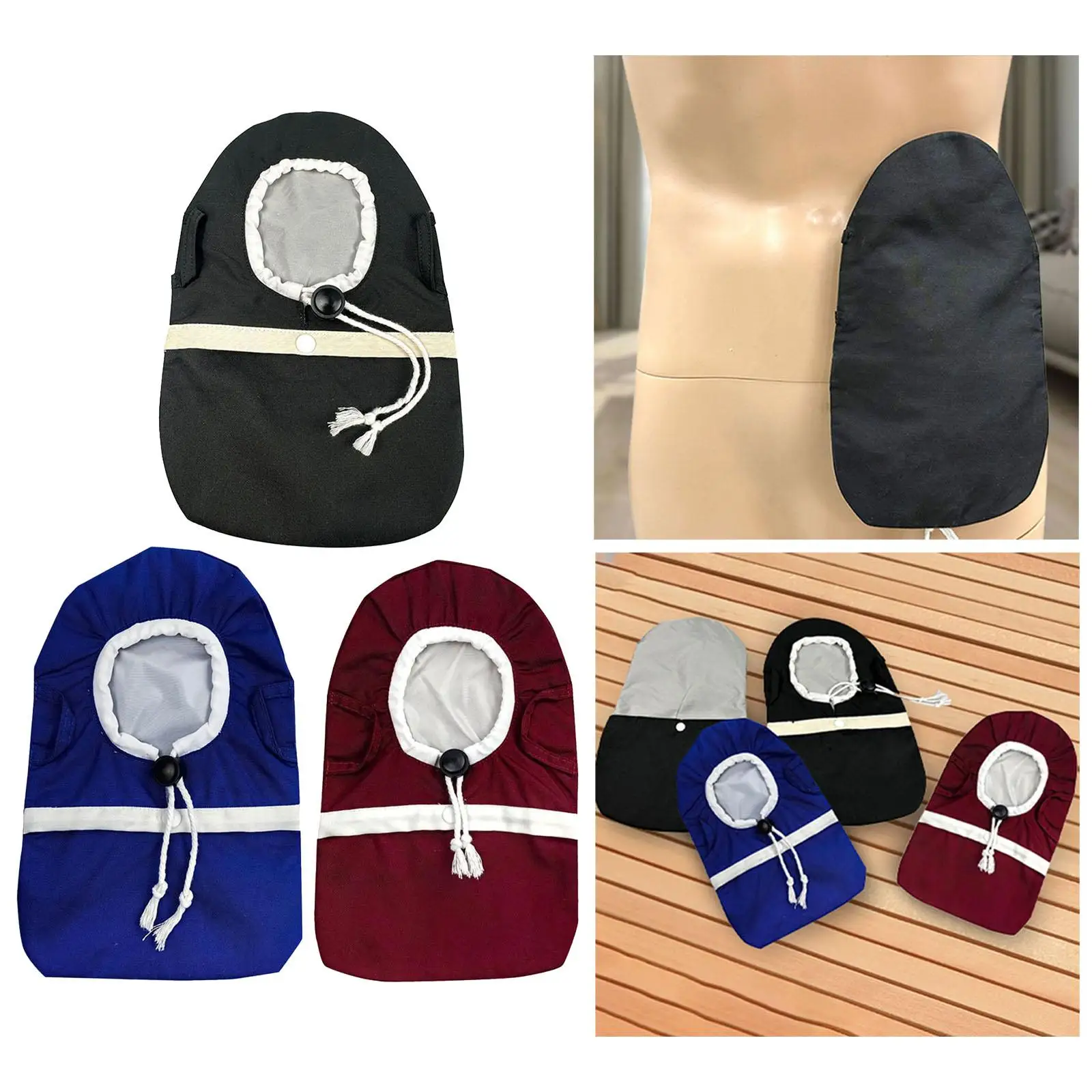 

Чехол для стомы, регулируемый диаметр отверстия 7 см для ежедневных тренировок, чехол для стомы