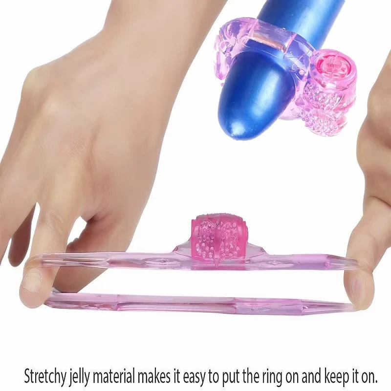 Cockring Vibrator Vibrerende Clitoris Stimulator Sterke Penis Rechtop Ringen Erectie Verbeteren Sex Vermogen Product Speeltjes Voor Mannen