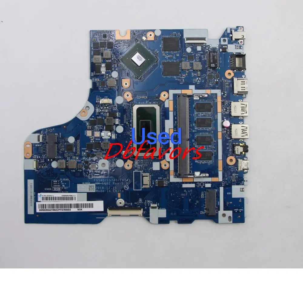 Used  For Lenovo Ideapad L340-15IWL/L340-17IWL Motherboard CPU I3-8145U RAM 4G GPU MX110 2G FRU 5B20S42165