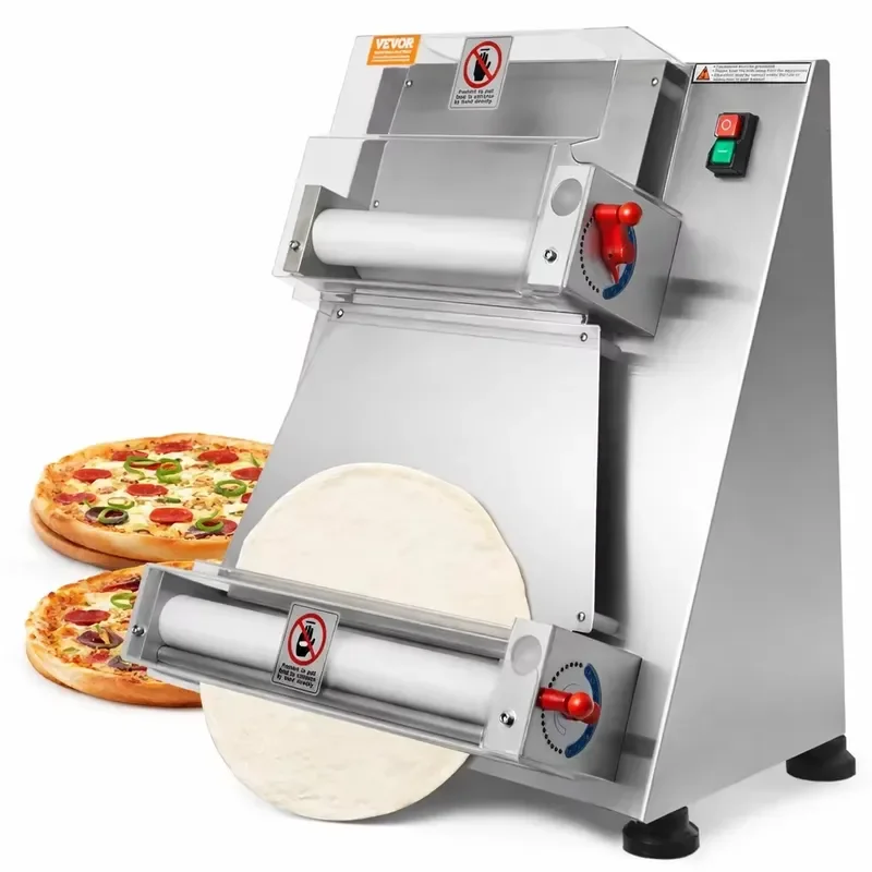 Automatic Croissant Dough Sheeter Machine for Small Pizza Base Dough Press Industrial Pizza Maker