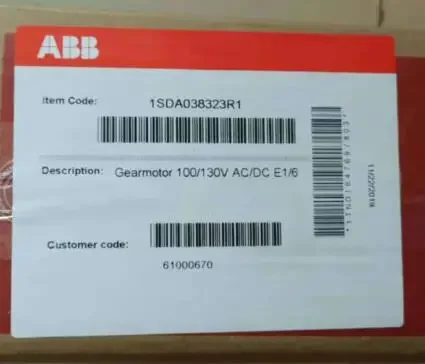 

2025.4Оригинальный аксессуар для автоматического выключателя ABB, электрический рабочий механизм, двигатель 100/130 В E1/6