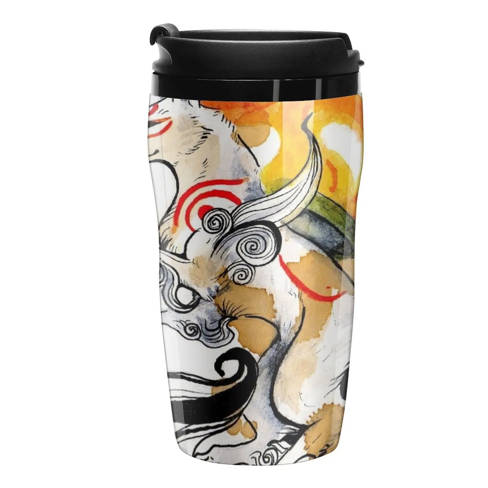 

New Okami Amaterasu Travel Coffee Mug Insulated Cup For Coffee Latte Cup Elegant Coffee Cups Luxury Coffee Cups