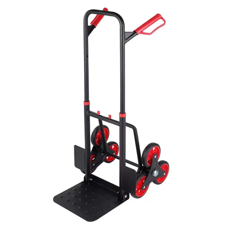 Multifunction household truck Six wheel foldable climbing hand pulled truck Outdoor portable truck