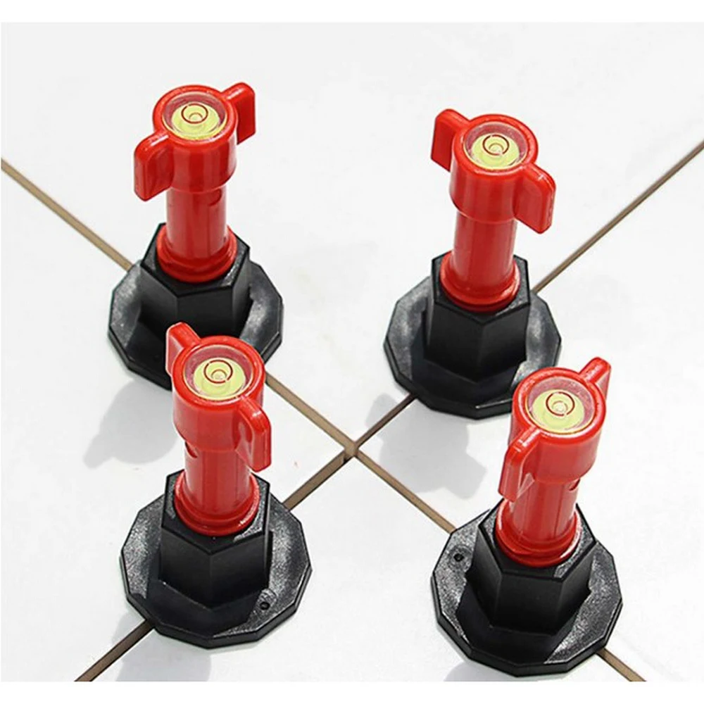 75Pcs/Set Flat Ceramic Level Wedges Tile Spacer for Flooring Wall Tile Spacer Tile Leveling System Leveler Locator Spacers Plier