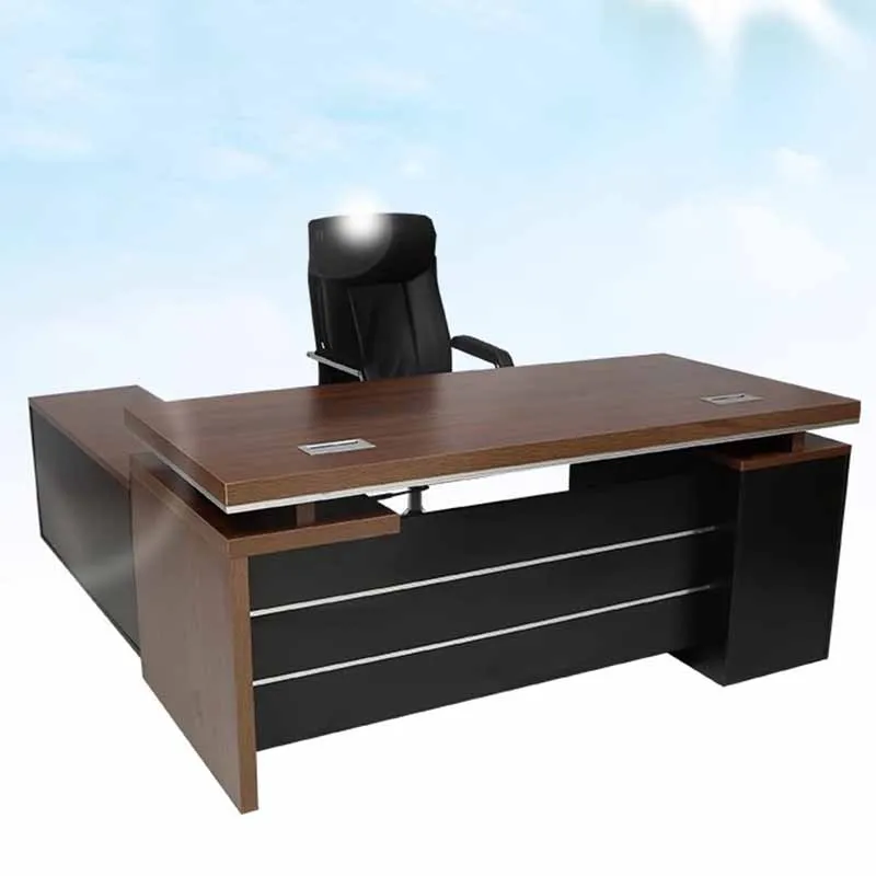 Luxury Wide Upgrade Office Desk Drawer Household Executive Storage Computer Desks Study Wood Black Escritorio Oficina Furniture