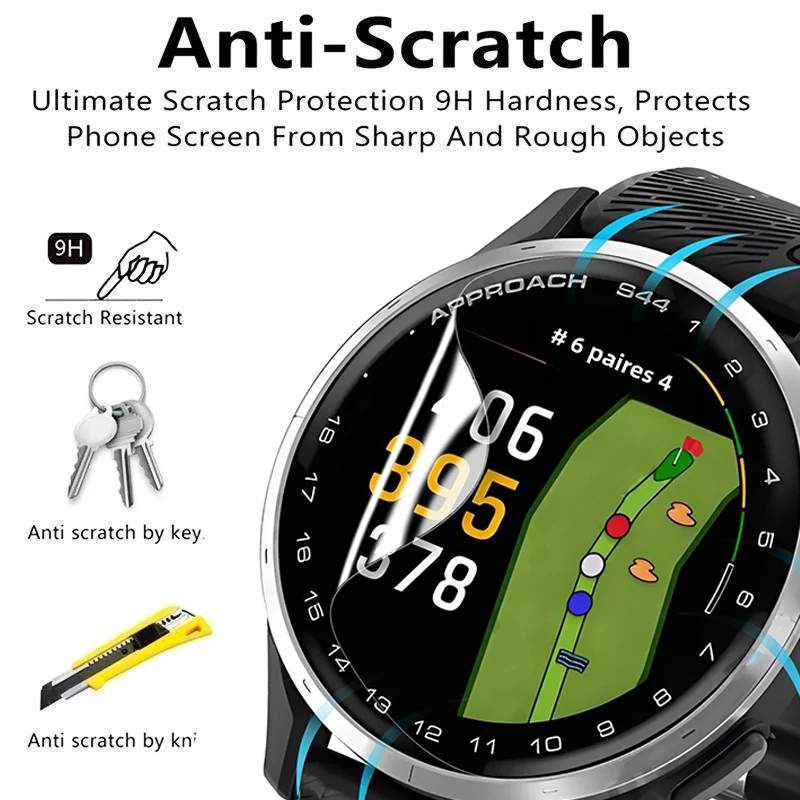 Screen Protector For Garmin Approach S50 Watch Cover Protective Film Soft HD Clear TPU Hydrogel Films for Garmin S50 Accessories