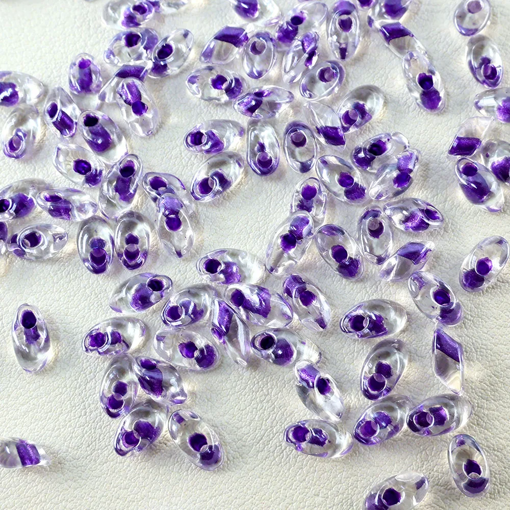 Japanische importierte Miyuki Long Magatama Perlen mit transparent gefärbtem Kern, Phoenix-Perlen, Schmuckzubehör, verwendet für die Armbandherstellung, verschiedene Ausführungen. – Detail 11