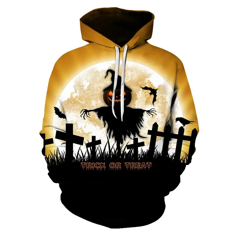 

2024 Spring and Autumn Style Men's Halloween Personality Creative Pattern 3D Printing Men's and Women's Casual Helmets Fashion