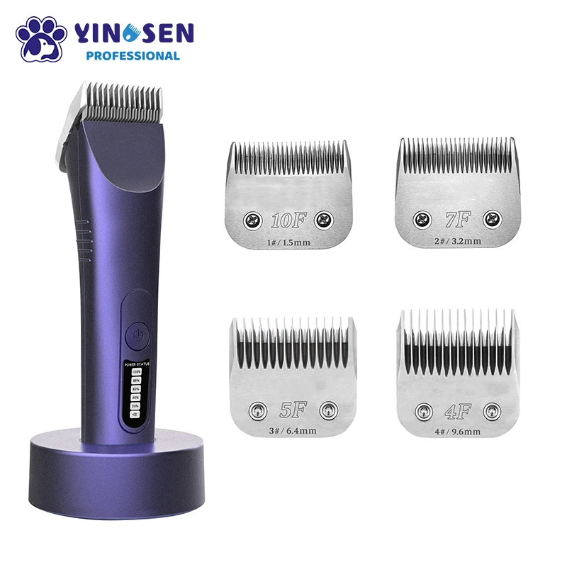 

970 Pro Hair Grooming Mascotas grandes Aseo inalambrico Nail Body Blade Set Cortador de pelo para perros Pet Clipper