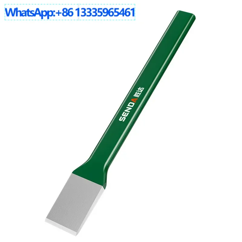 

10PCS alloy steel plastic handle flat chisel center punching pointed 300mm chisel cement slotting , hairpin chisel